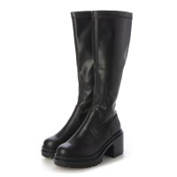lus./ラスドット lus. チャンキーヒールストレッチロングブーツ/506887512