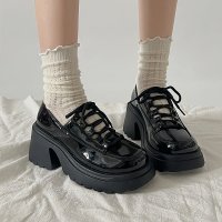 Shoes in Closet/シューズインクローゼット Shoes in Closet －シュークロ－ 軽量厚底 チャンキーヒール レースアップ デザインローファー 2483/506887566