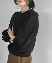 ELFRANK/エルフランク ELFRANK 袖フリルクルーネックプルオーバー【洗える】/506887575