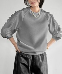 ELFRANK/エルフランク ELFRANK 袖フリルクルーネックプルオーバー【洗える】/506887575