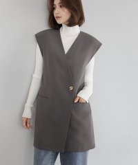 ELFRANK/エルフランク ELFRANK バックシアーノーカラージレ/ベスト【洗える】/506887578