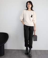 ELFRANK/エルフランク ELFRANK イニシャルロゴ刺繍ニットプルオーバー/506887596
