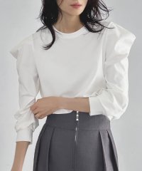 ELFRANK/エルフランク ELFRANK パワーショルダークルーネックプルオーバー【洗える】/506887612