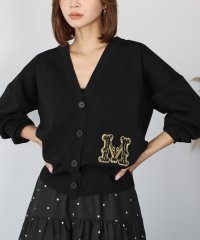 ELFRANK/エルフランク ELFRANK イニシャルロゴ刺繍Vネックニットカーディガン/506887632