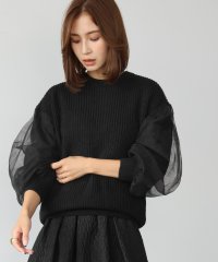 ELFRANK/エルフランク ELFRANK チュールスリーブニットプルオーバー/506887634