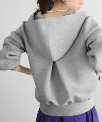 ELFRANK/エルフランク ELFRANK バックタックダンボールニットジップアップパーカー【洗える】/506887640