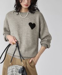 ELFRANK/エルフランク ELFRANK ハート刺繍ニットプルオーバー/506887641