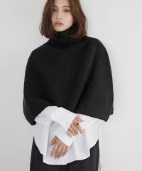 ELFRANK/エルフランク ELFRANK ハイネックショート丈ニットポンチョ/506887646