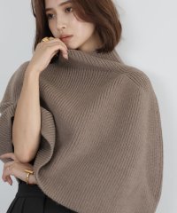 ELFRANK/エルフランク ELFRANK ハイネックショート丈ニットポンチョ/506887646