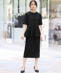 Flolia/フロリア Flolia ペプラムブラウス＆タイトスカートの2点セットアップフォーマルセレモニースーツ【洗える】/506887661