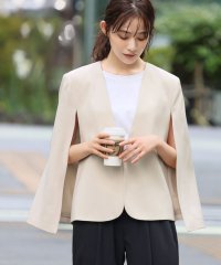 Flolia/フロリア Flolia 【自宅で洗える】スリット袖ポンチョ風結婚式ジャケットボレロ/506887674