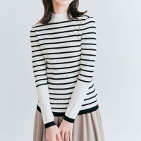 KiraKiraShop/キラキラショップ KiraKiraShop トップス《袖配色リブパイピングハイネックプルオーバー全5色 2サイズ》 ［jht0010］/506888579