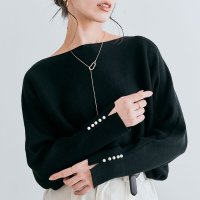 KiraKiraShop/キラキラショップ KiraKiraShop トップス《袖パールコットンニットドルマントップス 全4色 》 ［jht0017］/506888591