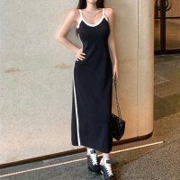 Zoe Jenko/ゾエ ジェンコ Zoe Jenko バイカラーキャミソールワンピース 10374/506888624