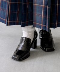 Menue/メヌエ Menue スクエアトゥ 6.5cmヒール ローファー/506888672