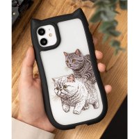 Jubilee/ジュビリー Jubilee ネコ耳xネコ柄 シリコンTPU iPhoneケース/506888711