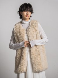 MAYSON GREY/メイソングレイ MAYSON GREY WEB別注 エコプードルボアベスト/506839793