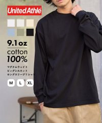 United Athle/ユナイテッドアスレ United Athle 9.1オンス ヘビーウェイト ビッグシルエット 長袖 無地 ロンT 厚手 透けない トップス 4422/506865704