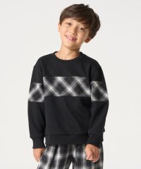 COMME CA ISM KIDS/オンブレーチェック使い 長袖トレーナー/506873583