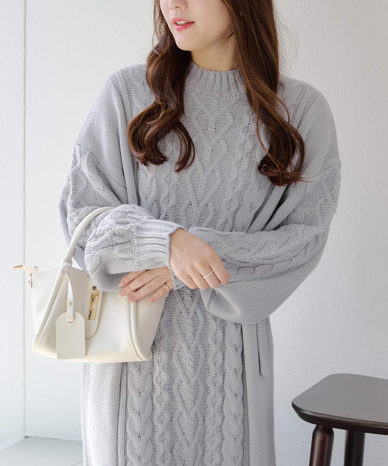 クーポン】【WEB限定】ケーブルKTOP ワンピ―ス ロングワンピース