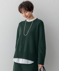 NIJYUSANKU（LARGE SIZE）/【洗える】カシミヤブレンド クルーネック ニット/506882848