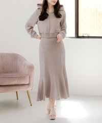 JULIA BOUTIQUE/ジュリアブティック JULIA BOUTIQUE パーカー+マーメイドスカートスウェットセットアップ [24512 長袖 ロング マキシ タイト 無地 レディー/506886138