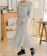JULIA BOUTIQUE/ジュリアブティック JULIA BOUTIQUE パーカー+マーメイドスカートスウェットセットアップ [24512 長袖 ロング マキシ タイト 無地 レディー/506886138