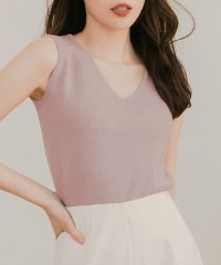 JULIA BOUTIQUE/ジュリアブティック JULIA BOUTIQUE Vネック・パーソナルカラーニットトップス [24517 ノースリーブ ミドル 無地 Vネック レディース ブラ/506886166