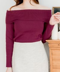 JULIA BOUTIQUE/ジュリアブティック JULIA BOUTIQUE オフショルダーニットトップス/506886221