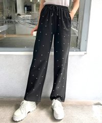 JULIA BOUTIQUE/ジュリアブティック JULIA BOUTIQUE ビジュースウェットパンツ [24635 フルレングス ロング丈 レディース ウエストゴム ズボン ボトムス ブ/506886268