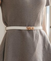 JULIA BOUTIQUE/ジュリアブティック JULIA BOUTIQUE ゴールドバックルベルト [24636 雑貨 アクセサリー レディース 服飾雑貨 ブラック 黒 ホワイト 白 ベ/506886270