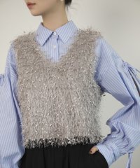 DRESS+/ドレスプラス DRESS+ ベスト フリンジベスト 前後2WAY ショート丈/506886351