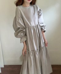 LAUIR/ラウアー LAUIR バックリボンティアードワンピース/506887276