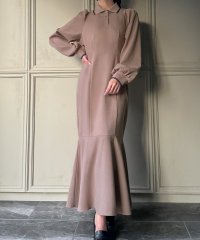 JUNOAH/ジュノア JUNOAH ピーチスキンポロシャツマーメイドワンピース/506887339