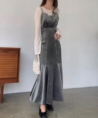 FILLOU/フィルー FILLOU FILLOU フロントデザインぺロアキャミワンピース/506887421