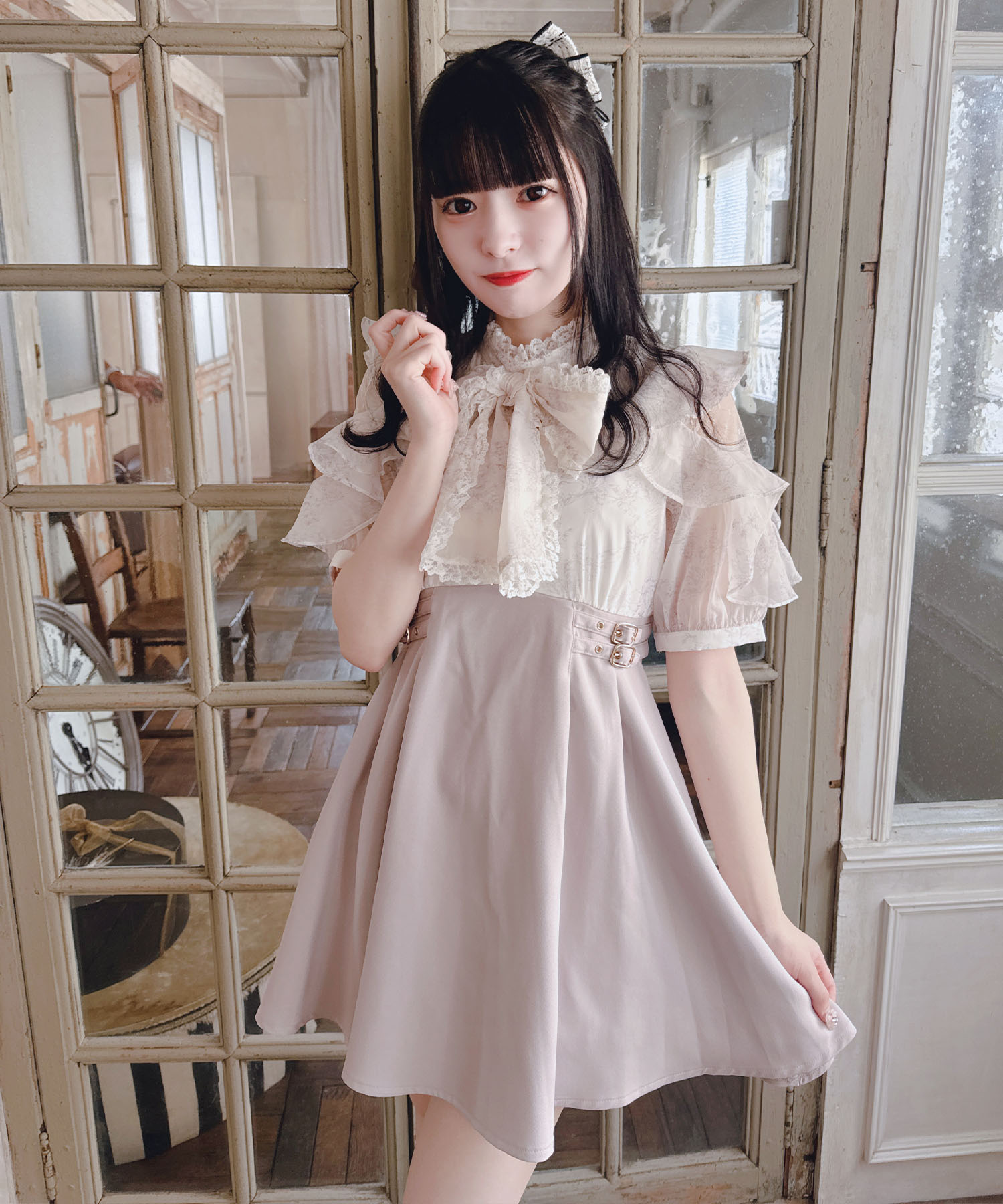 素敵な ロジータ ROJITA 花柄ドッキングミニ丈ワンピース(506889193 コスプレ衣装