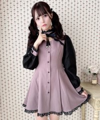 ROJITA/ロジータ ROJITA スタンドカラーシアースリーブワンピース/506889195