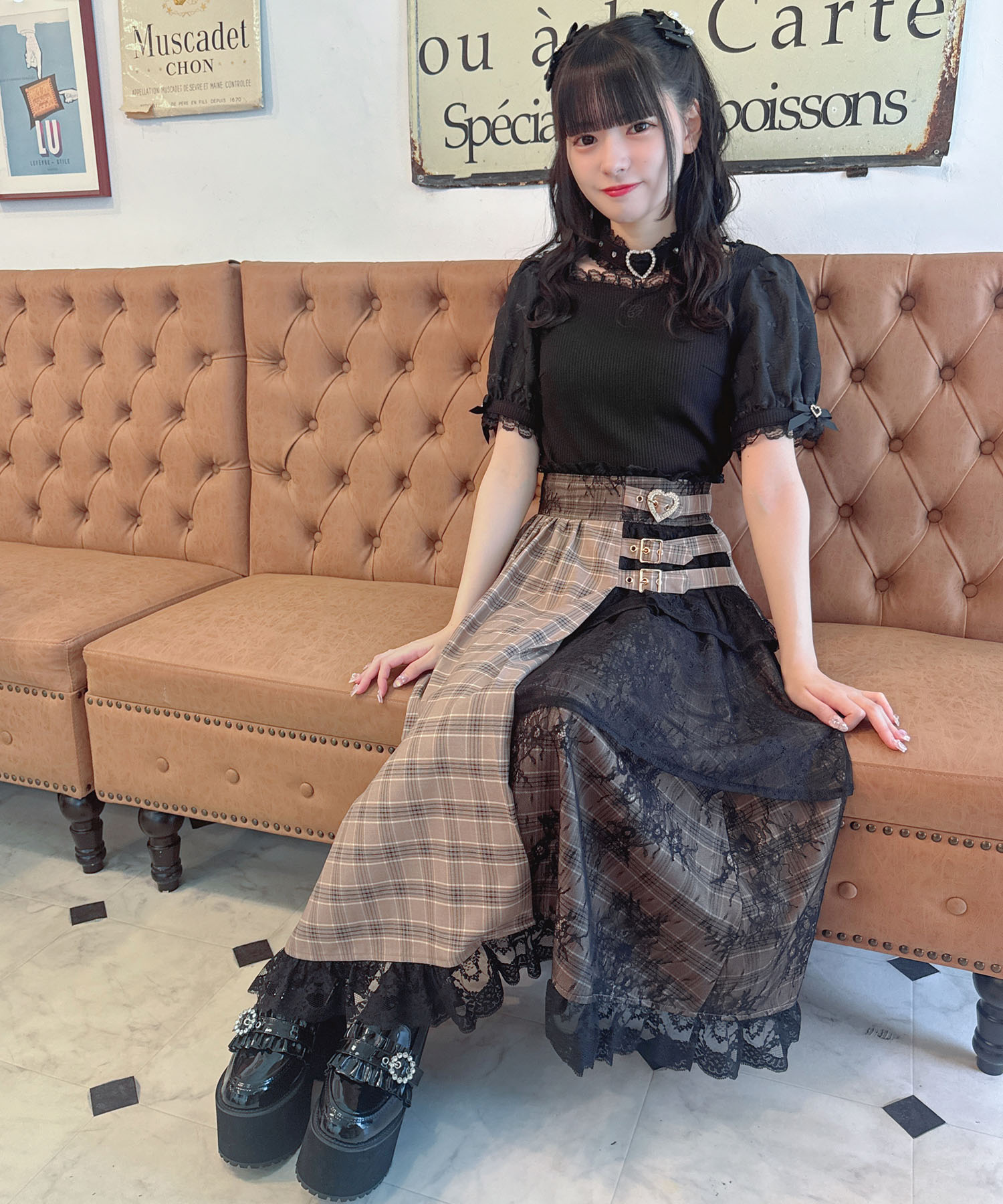emmi（エミ）の「【emmi atelier】アシンメトリースカート