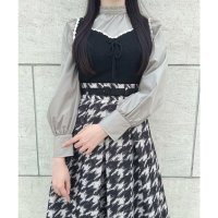 an another angelus/アンアナザーアンジェラス an another angelus フロントレースアップバイカラーニットビスチェ【洗える】(Fi.n.t)/506889220