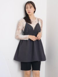 RETRO GIRL/レトロガール RETRO GIRL ウエストギャザーミニワンピース/506889257