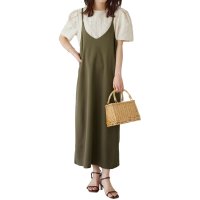 KOBE LETTUCE/コウベレタス KOBE LETTUCE Vネックロングキャミソールワンピース [E2802]/506889421