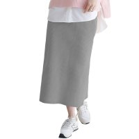 KOBE LETTUCE/コウベレタス KOBE LETTUCE 低身長さん高身長さんも選べる3丈ストレッチリブニットスカート [M4088]/506889494
