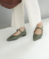 SOROTTO/ソロット SOROTTO 踵が踏める ゴムストラップ付きポインテッドトゥパンプス/506889578