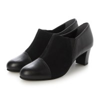 BARCLAY/【本革 / 日本製】 バークレー BARCLAY 太ヒール トラッドスタイル スエードコンビブーティパンプス/506889763