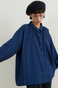 On One's Own/オンワンズオン On One's Own シワ感素材長袖ワイドブラウスゆったり体型カバー・襟付きシャツ/506891618