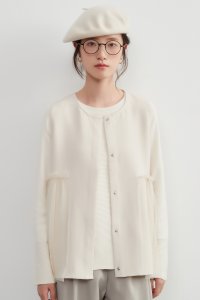 On One's Own/オンワンズオン On One's Own 可愛くきちんと感のドビーチュールレースレイヤードベスト・ラウンドネックジレ/506891727
