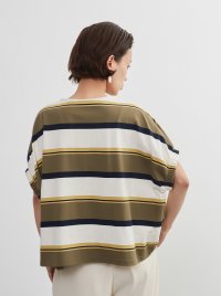 On One's Own/オンワンズオン On One's Own 半袖ボーダーTシャツ・綿100％・ドルマンスリーブ・プルオーバー/506891749