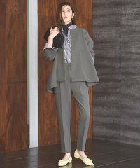 RUIRUE BOUTIQUE/ルイルエブティック RUIRUE BOUTIQUE ノーカラーフレアジャケット＆テーパードパンツセットアップスーツ/506893204