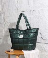UNGRID bag/アングリッド Ungrid メタリックナイロンキルティング ラージトートバッグ/506893759
