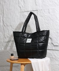UNGRID bag/アングリッド Ungrid メタリックナイロンキルティング ラージトートバッグ/506893759